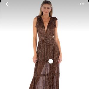 Sabina Musayev dress in bronze size medium